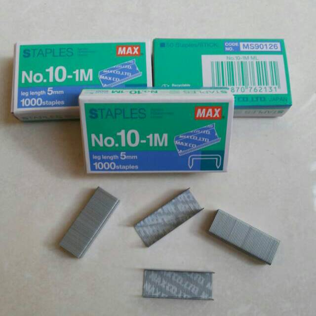 

Isi Staples Max Kecil Ecer No. 10-1M / Refill Stapler No 10 1M