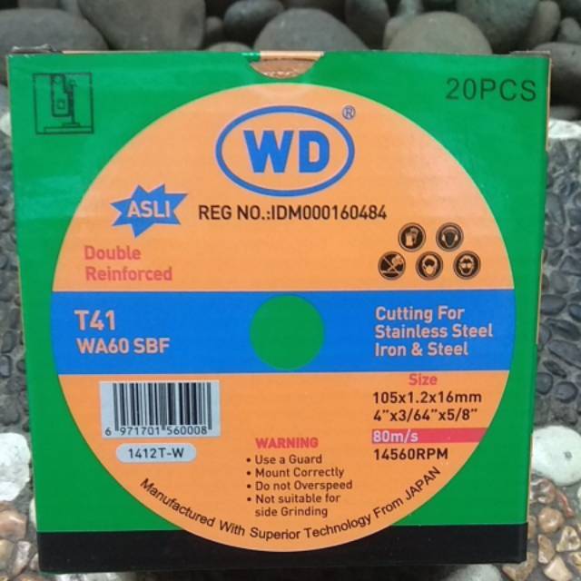 Batu Potong WD 105x1.2x16 - 4' / Box