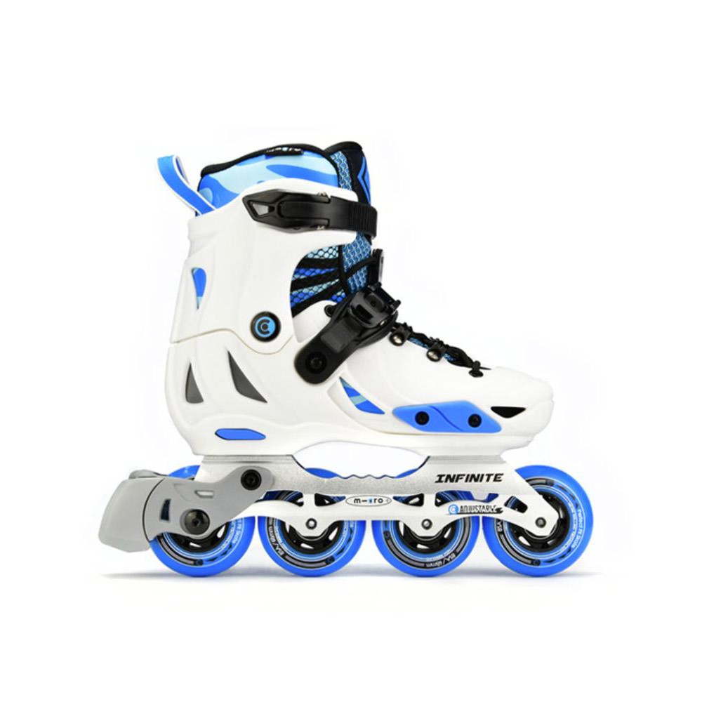 Sepatu roda Inline Skate M-cro (Micro) Infinite White Blue