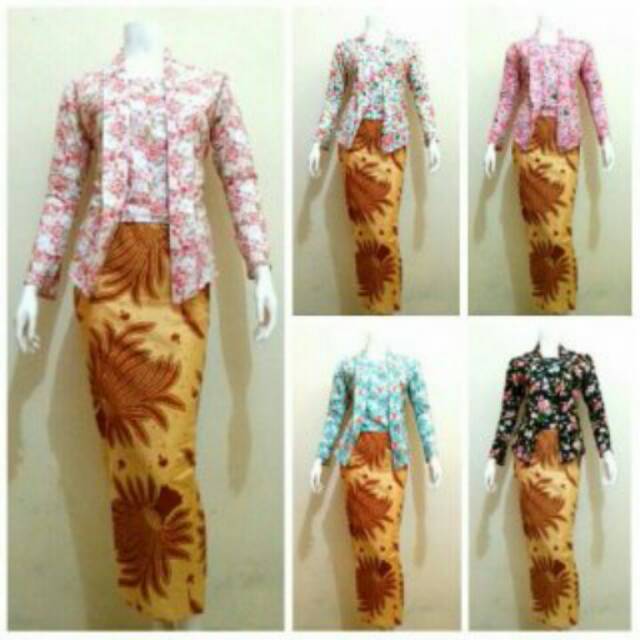 RNB KEMBANG DESA FLORAL KEBAYA FLOWER SOGAN MODERN KUTUBATU BATIK