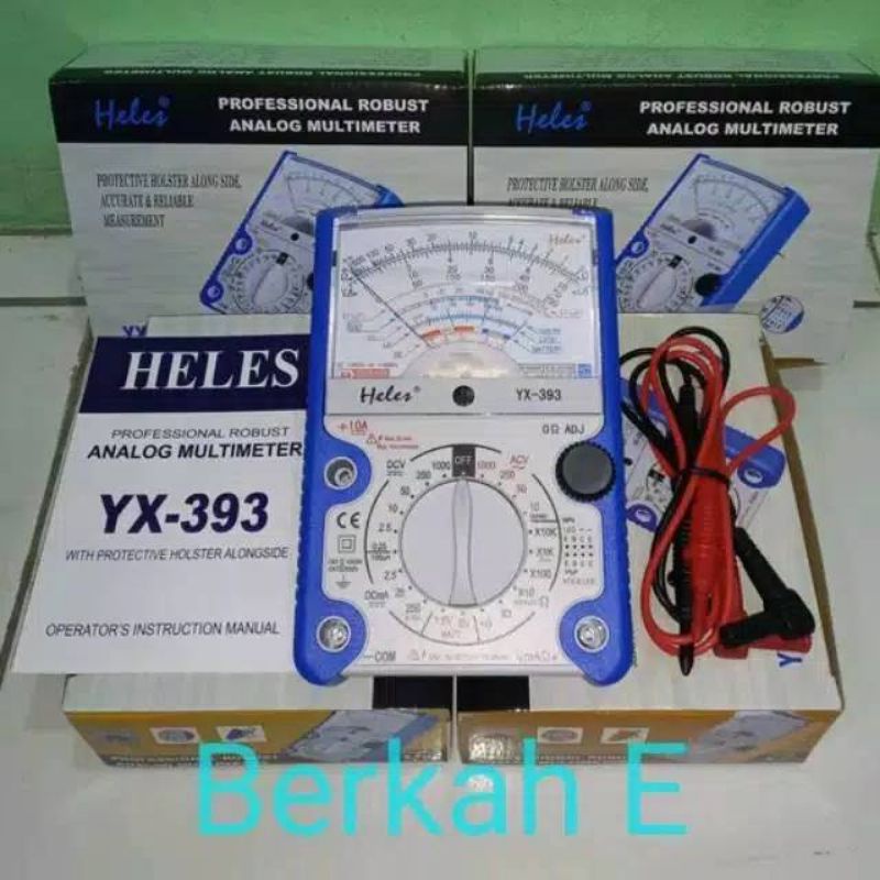 Multitester Multimeter Avometer Heles YX393 Analog Merah