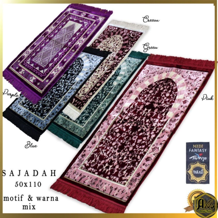 SAJADAH YAKAR MOTIF RAUDOH MIDI PLUS SABLON