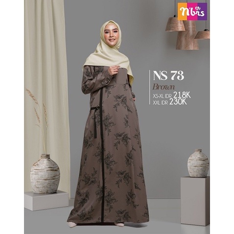 GAMIS DRESS WANITA MUSLIM NIBRAS NS 073