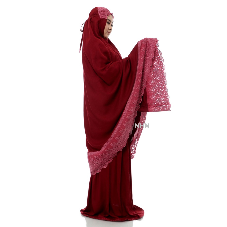 Mukena Fatimah Premium Katun Rayon Twill Dijamin Adem