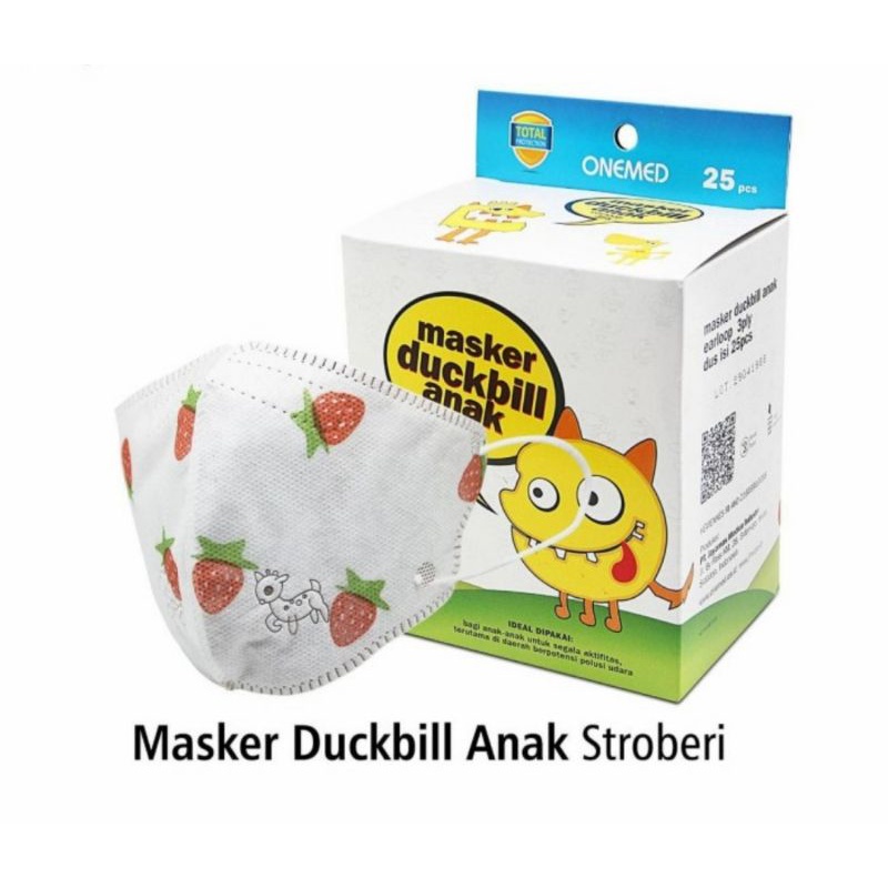 Onemed masker anak Duckbill medis 3ply isi 25pcs