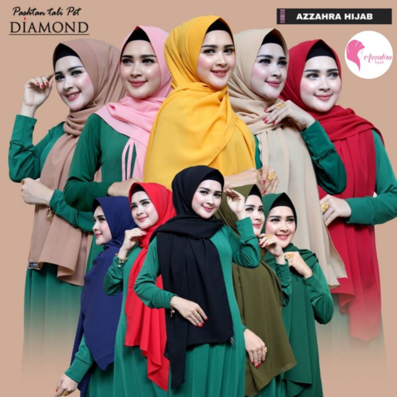 pashmina instan diamond by azzahra hijab