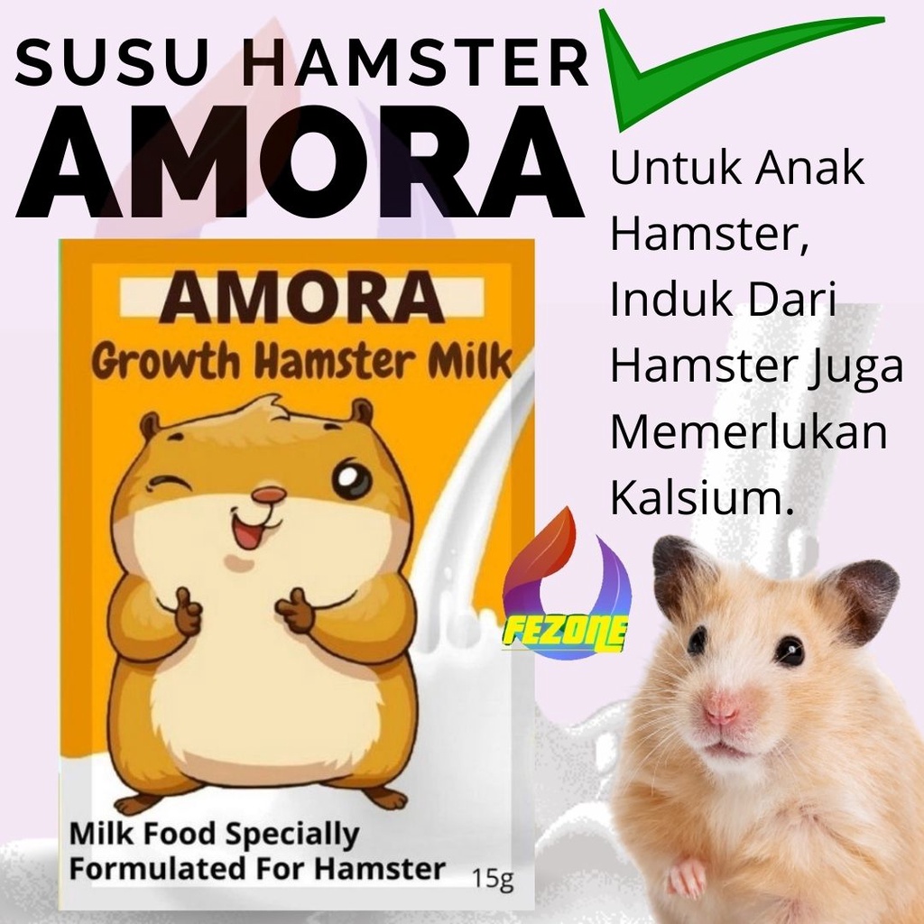 MAKANAN HAMSTER - VITAMIN HAMSTER - SUSU HAMSTER FEZONE