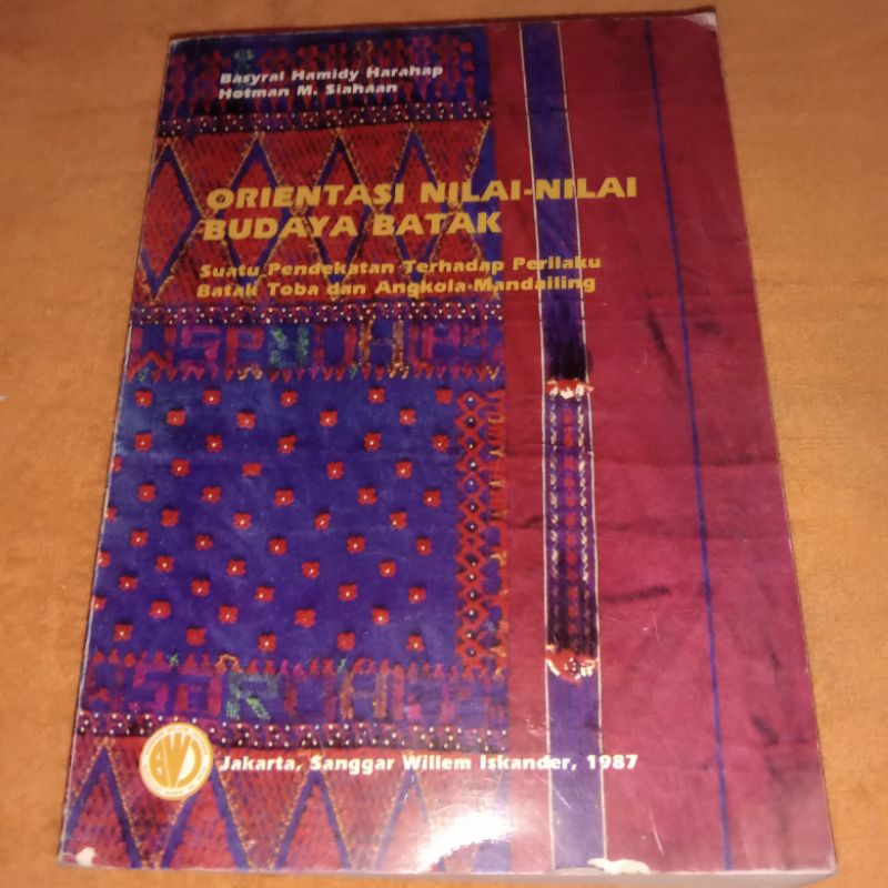 Buku orientasi nilai nilai budaya batak