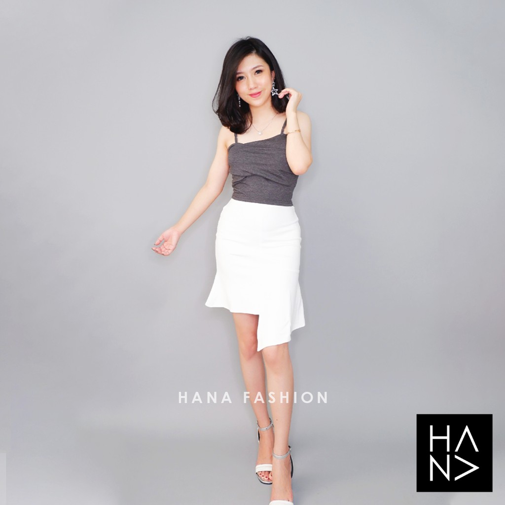 HanaFashion JKT - Long Short Mini Flare Skirt Rok Midi Wanita - SK006