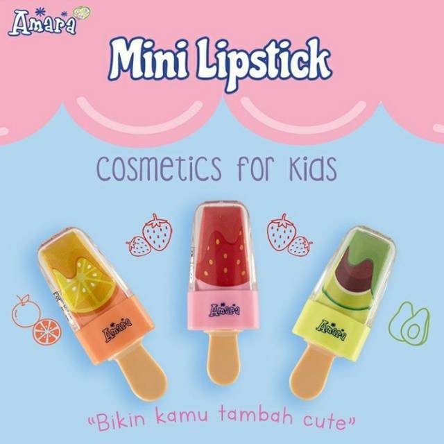 ❄️MATCHA❄️ AMARA MINI LIPSTICK - KOSMETIK UNTUK ANAK-ANAK BPOM ORIGINAL