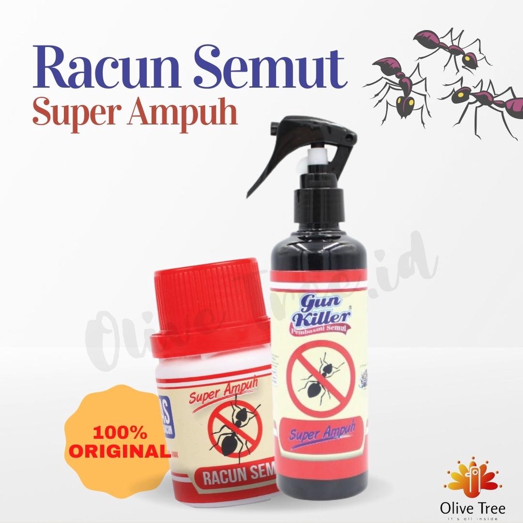 Obat Umpan Anti Semut Racun Basmi Semut Ampuh Gun Killer Semprot RACUN SEMUT / PEMBUNUH SEMUT PEMBASMI SARANG RATU SEMUT / PENGENDALI HAMA SEMUT Original