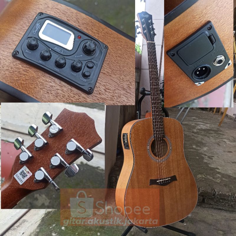 Gitar Cowboy GW240ns akustik elektrik aw1 original