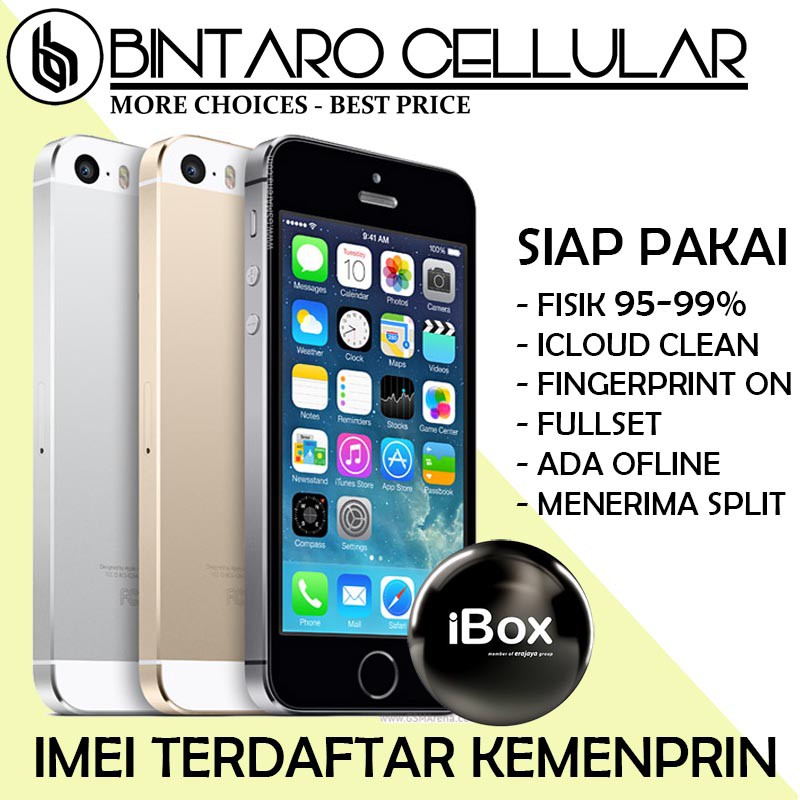 iPhone 5s 16GB Second Resmi Gold Silver Space Grey