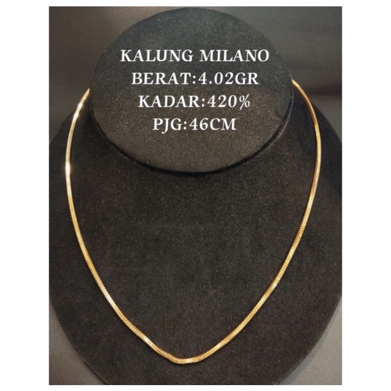 Kalung milano polos kadar 420/9k