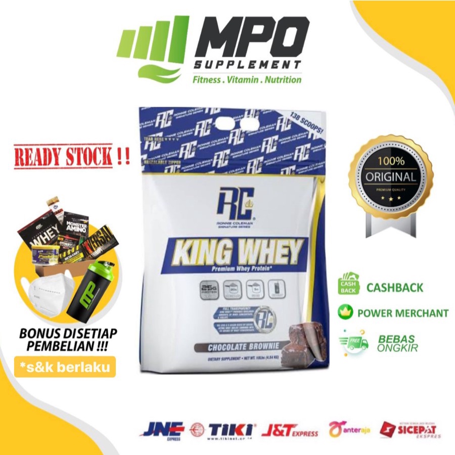 Ronnie Coleman King Whey RC King Whey 10lbs BPOM SEGEL ORIGINAL Ronniecoleman King
