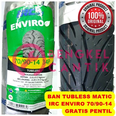 ban luar IRC ENVIRO 70.90-14 tubeless ring 14