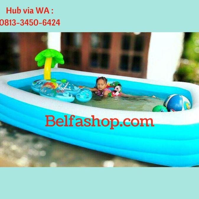 Kolam Renang Anak Bestway Kotak Biru Jumbo 54009