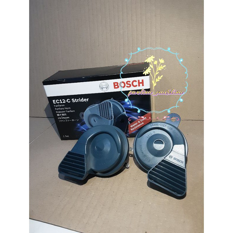 Klakson Waterproof BOSCH STRIDER EC12 ORIGINAL LENGKAP 1 set isi 2 pcs