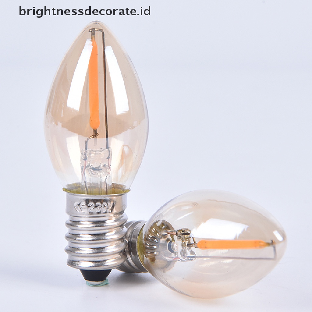 (birth) Lampu Bohlam Filamen LED E14 / E12 C7 0.5W Untuk Chandelier