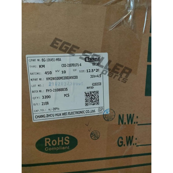 ELKO 10UF 450V HUA WEI ELEKTRONIC /CHANG