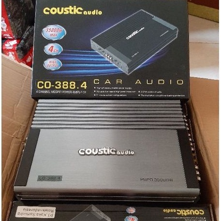 POWER COUSTIC CO 388.4 POWER AMPLIFIER 4 Chanel HIGH QUALITY LOW BUDGET