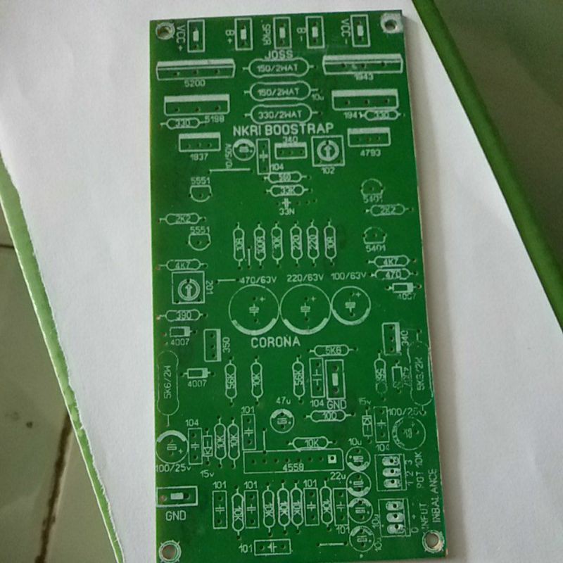 PCB Power Amplifier NKRI Bosstrap Input Balance