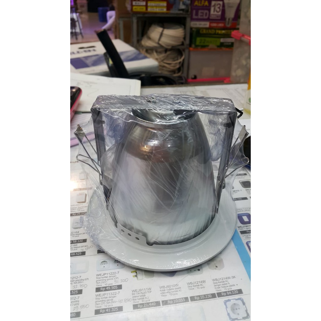 Downlight Kaki 2 ukuran 4&quot; Putih / Silver