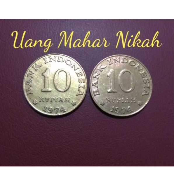 Paket murah mahar 20 rupiah koin uang kuno mahar pernikahan 10x2 Tabanas Tahun 1974