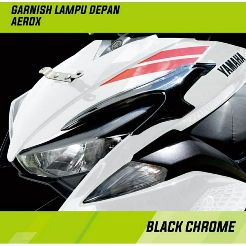 lis garnish alis Lampu yamaha aerox 155 chrome