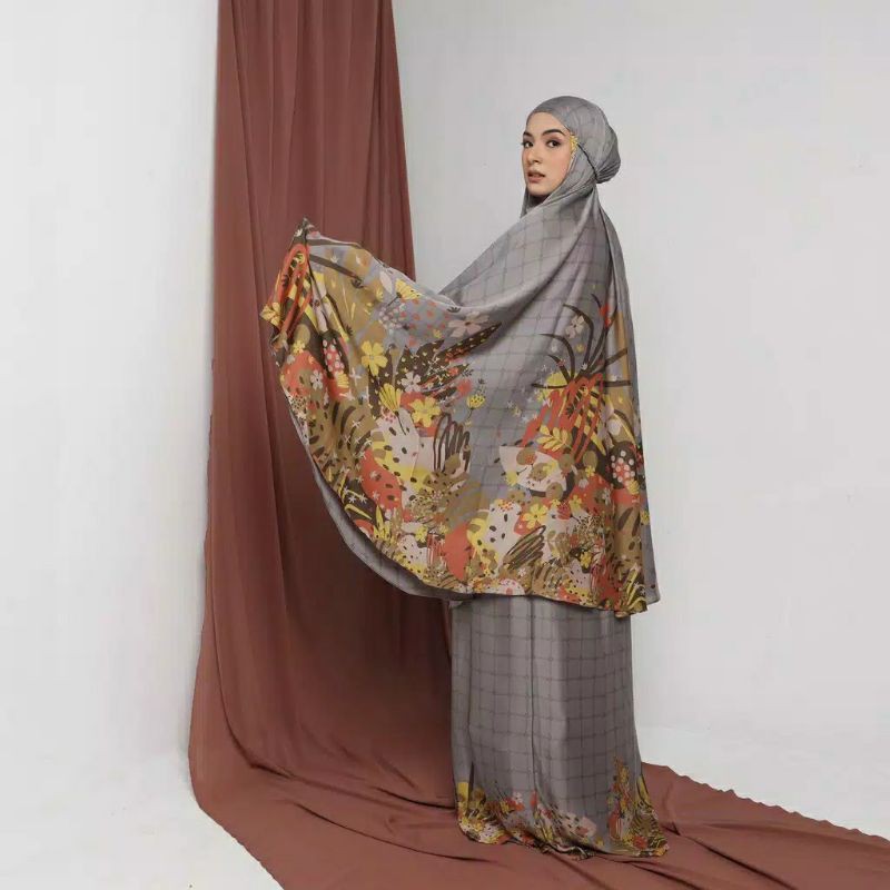 Mukena deenay Jasmine grey