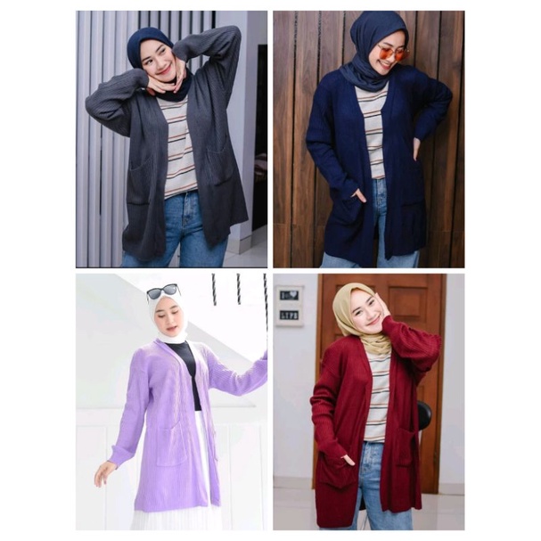 LONG CARDY RAJUT BELE OVERSIZE PREMIUM