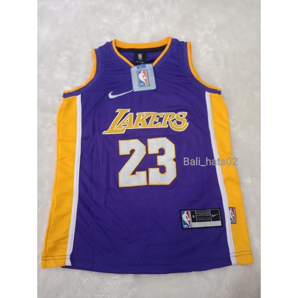 Jersey Basket Anak Lakers Jersey Nba Grade ori Lebron James Los Angeles Lakers