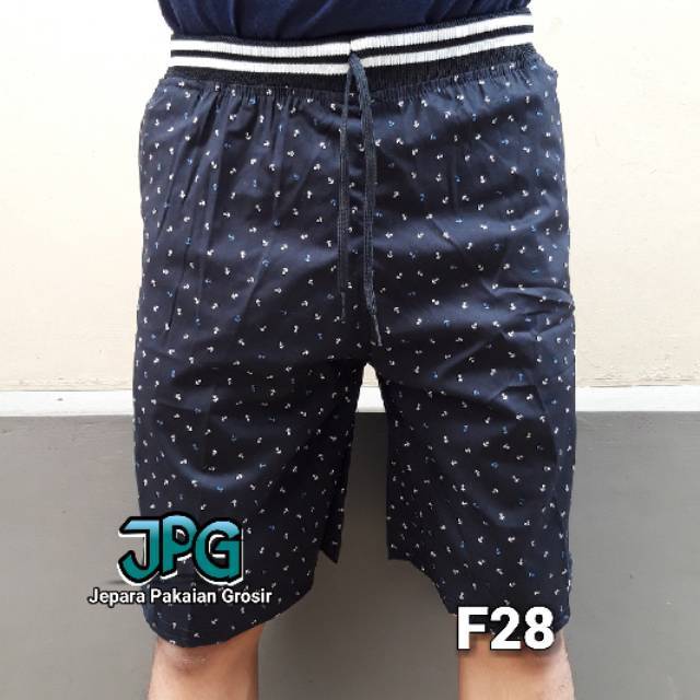 Celana Pendek Katun Dewasa - Grosir Celana Distro Kolor Santai Pria Kain Stretch JPG (RSL E)