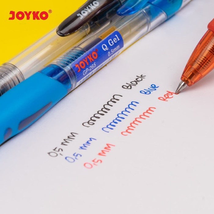 

Gaya Gel Pen / Pulpen / Pena Joyko Gp-265 / Q Gel / 0.5 Mm Per Lusin Promo