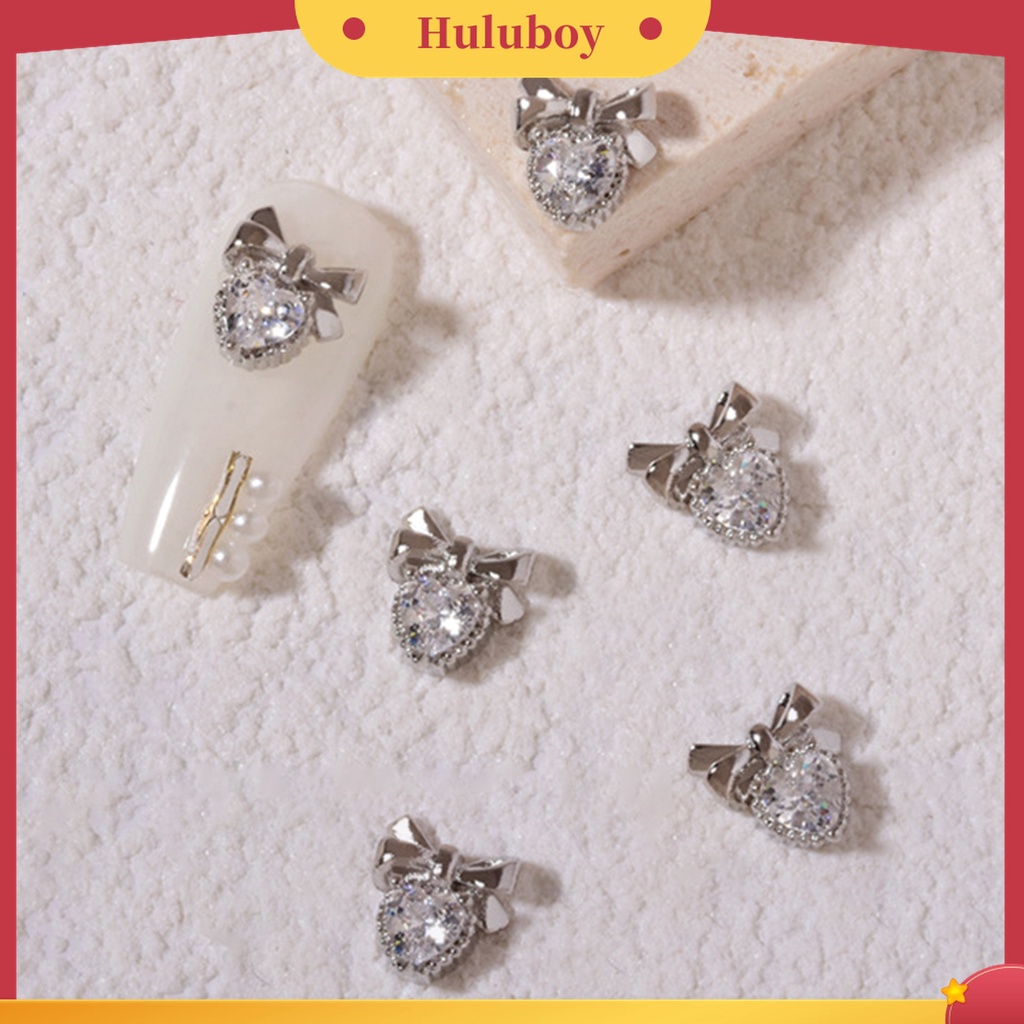 Huluboy Huluboy♡ Aksesoris Nail Art Cubic Zirconia 3D Aneka Bentuk Untuk Dekorasi Manicure Wanita
