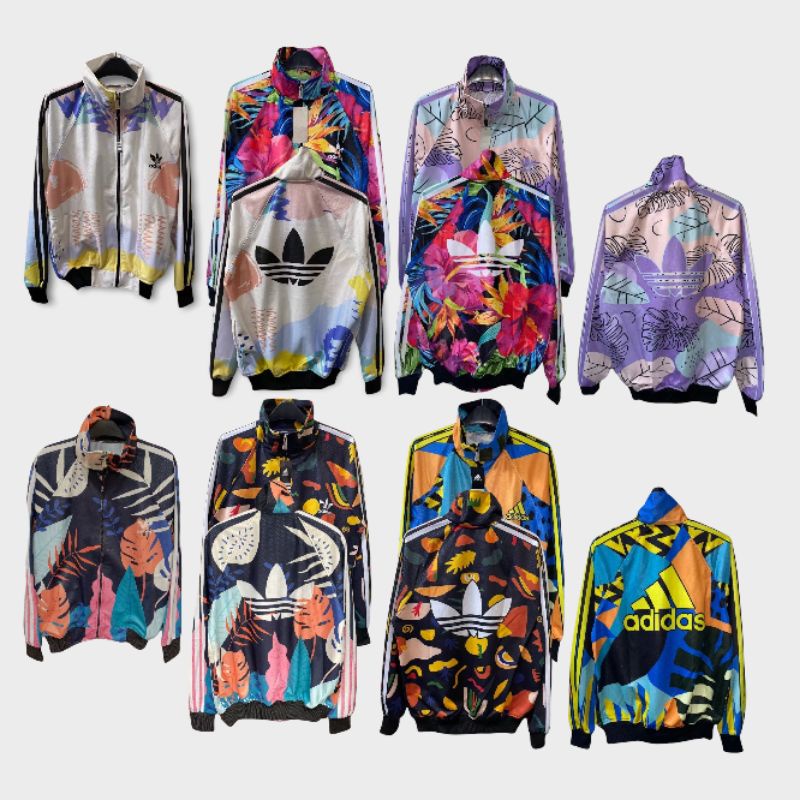TRACK TOP ADIDAS FLORAL FULL PRINT