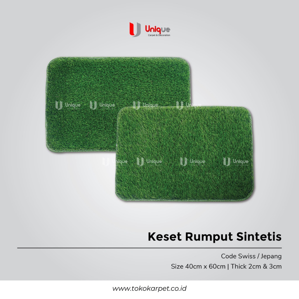 Keset Kaki Doormat Rumput Sintetis Tebal