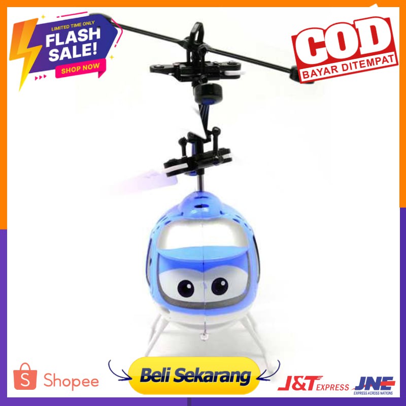 COD Mainan Anak Helikopter  dengan Kontrol Sensor