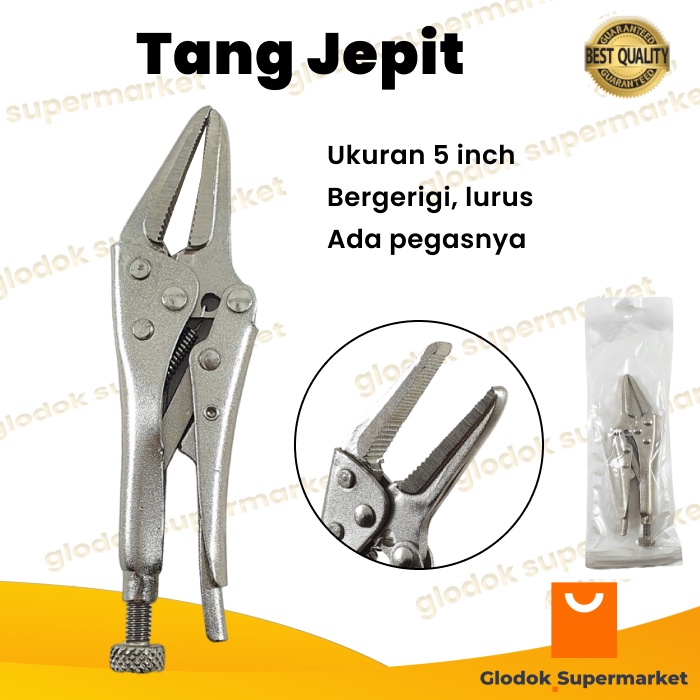 Tang Jepit Buaya 5 inch Mini Locking Pliers 5inch Long Nose