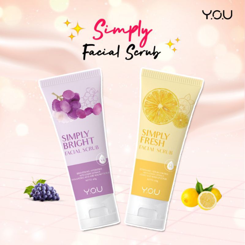 Scrub wajah / YOU SMPLY BRIGHT FACIAL SCRUB