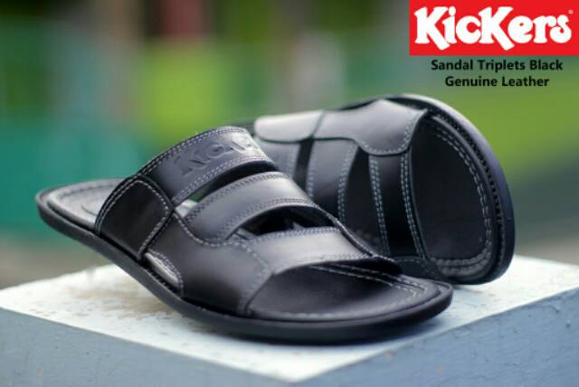 DISC 60% SANDAL KICKERS TRIPLETS ORIGINAL KULIT ASLI