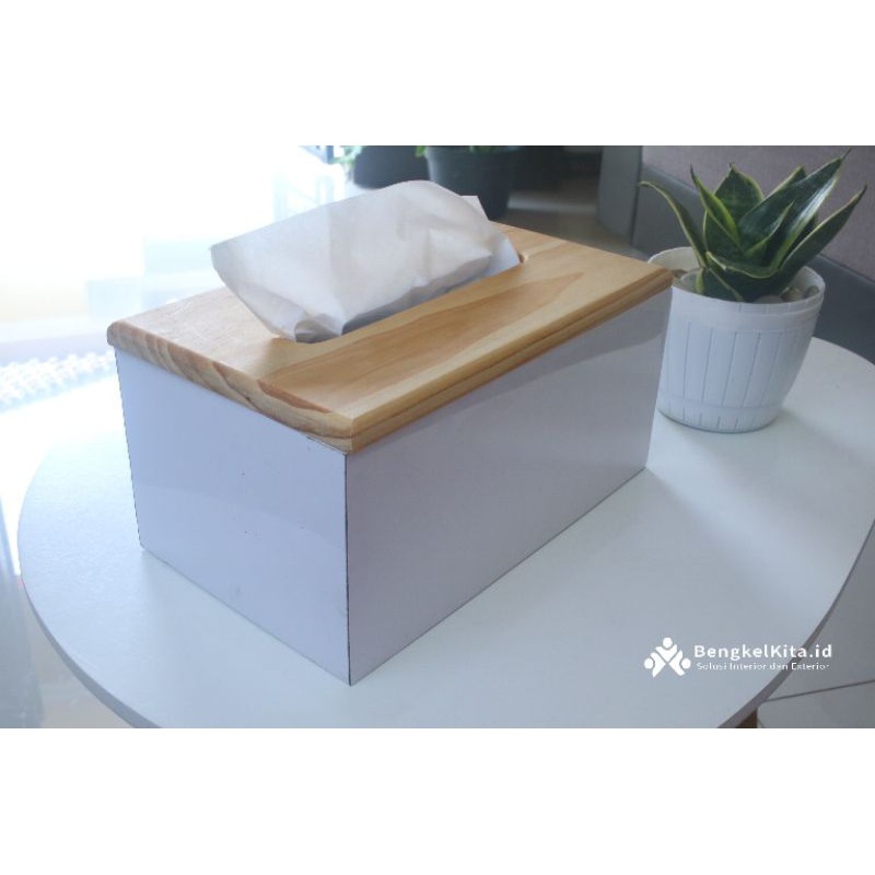 WOODEN TISSUE BOX/TEMPAT TISU KAYU/KAYU PINUS JATI BELANDA/KAYU JATI BELANDA OVEN