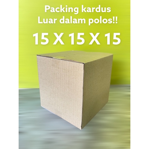 

PACKING KARDUS POLOS 15X15X15 / Kardus packing /packingan kardus