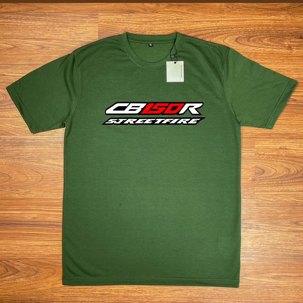 Baju Kaos CB150R Streetfire Lengan Pendek Katun Combed 30s Distro Terbaru