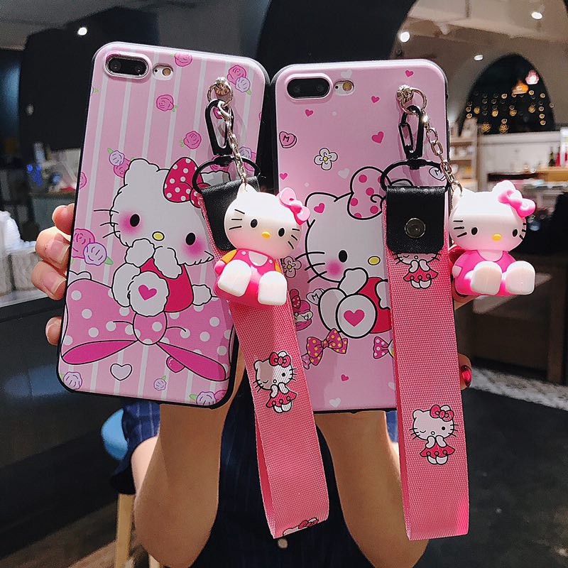 Soft Case Motif Kartun Hello  Kitty  untuk oppo  F9 a3s a83 