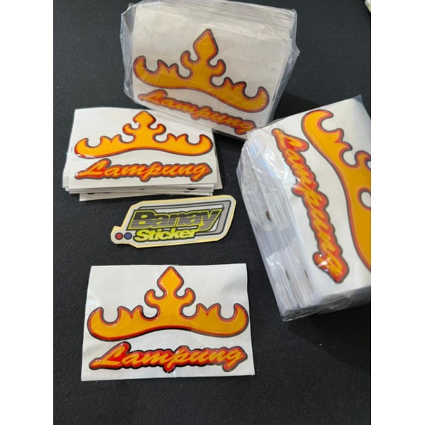 STICKER EMBLEM LOGO LAMPUNG TIMBUL 3D