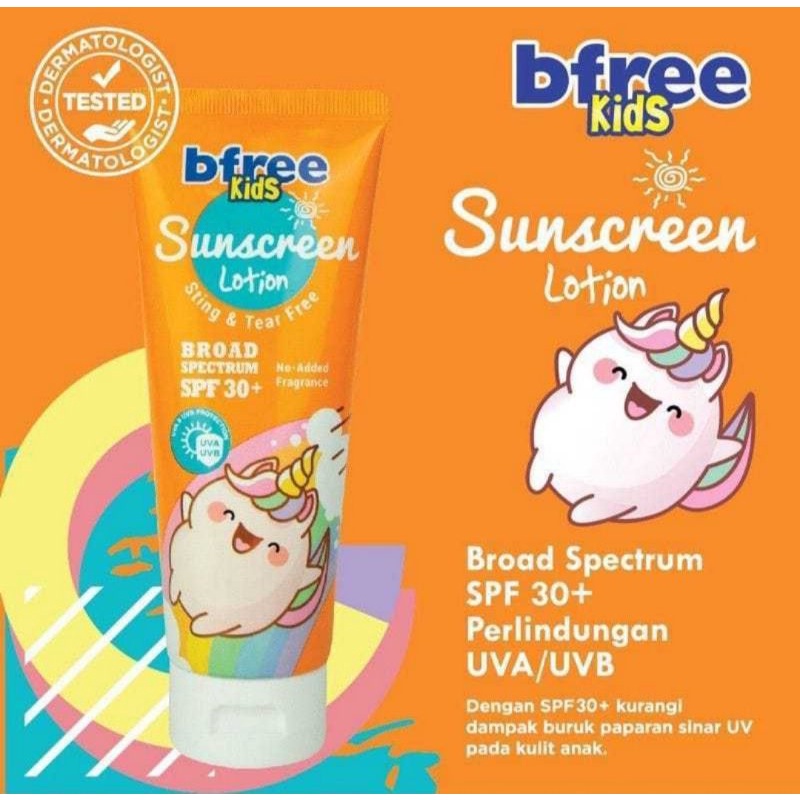 Bfree kids sunscreen lotion/sunscreen anak/sunscreen wajah