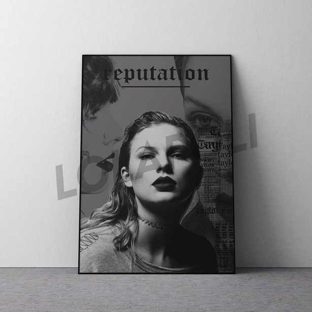 Hiasan Dinding Poster Kayu - Reputation Taylor Swift