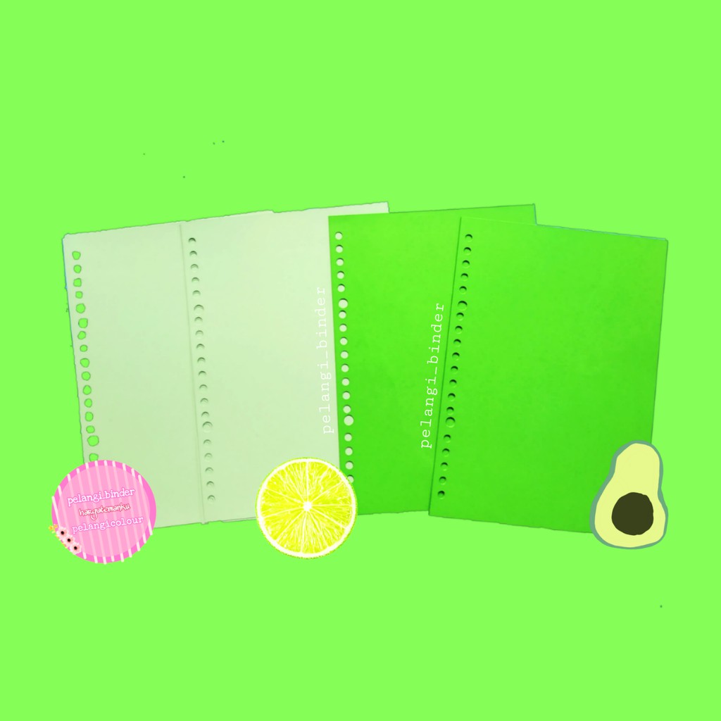 

Isi binder polos hijau
