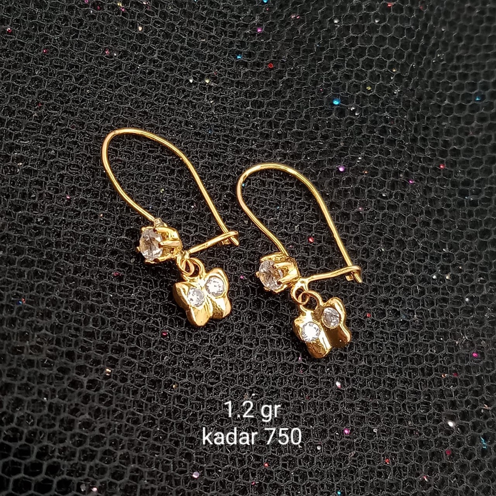 Anting Emas 17K - 1.2 gr Kadar 750 - 619